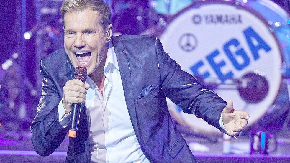 Am 21. August 2026 ist Pop-Titan Dieter Bohlen für ein Open Air in Wiesmoor auf der Freilichtbühne zu sehen. Er spricht von einem Heimspiel. Stimmt das? Foto: dpa