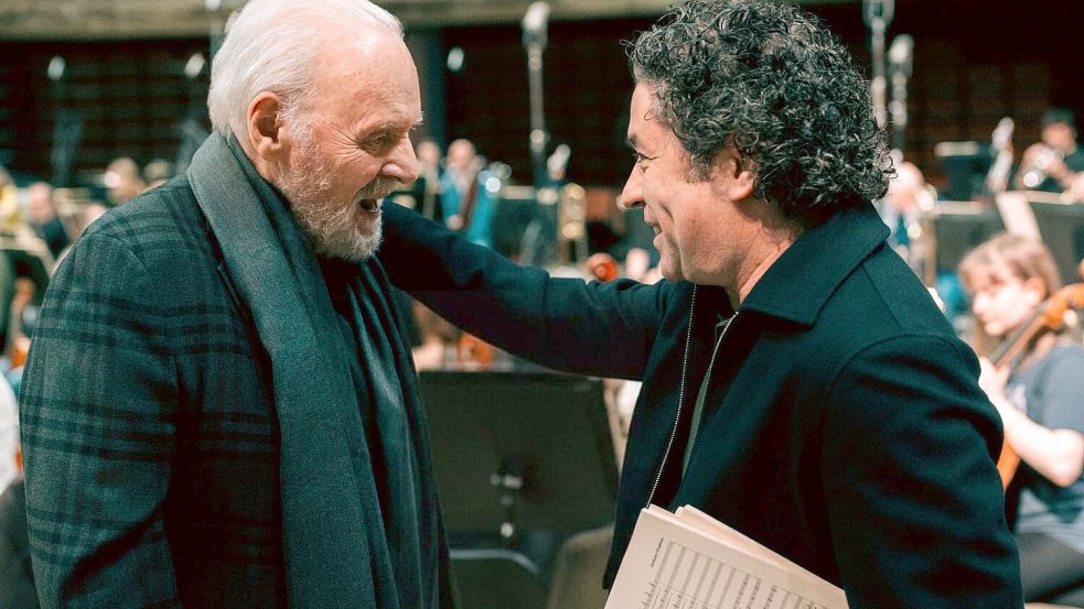 Ein Hollywood-Star und ein Star-Dirigent. Foto: Charlie Gray