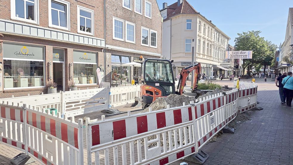 An der Mühlenstraße gibt es schon eine Weile eine Baustelle. Foto: Bodo Wolters