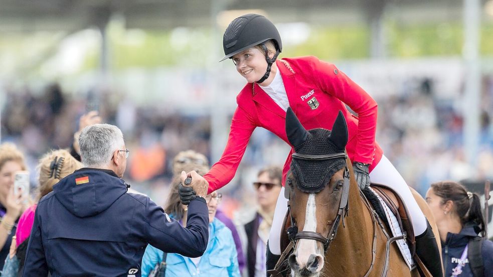 Sophie Hinners ritt auch am zweiten Tag ohne Fehler. Foto: Rolf Vennenbernd