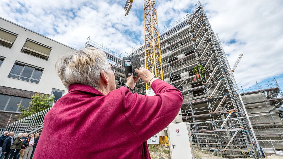 Ein Foto vom Rohbau des Klinikums Leer. Foto: Klaus Ortgies