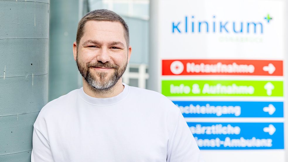 Prominenter Neuzugang am Klinikum Osnabrück: Gesundheits- und Krankenpfleger Dominik Stark hat auf Instagram mehr als 50.000 Follower. Foto: Denise Matthey