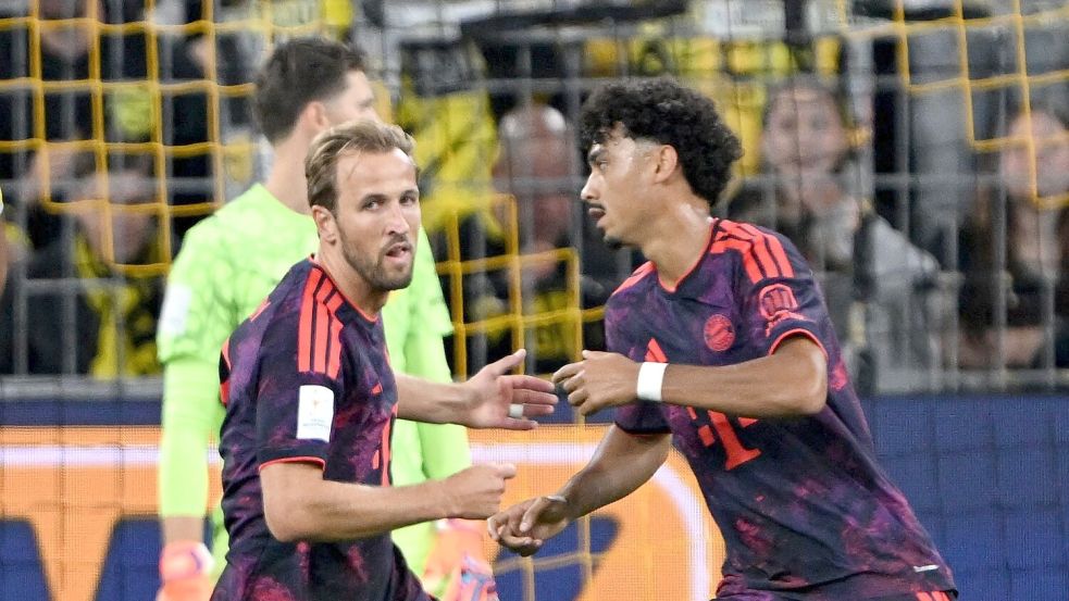WM-Fahrer Harry Kane zeigte sich in Dortmund in starker Frühform. Foto: Federico Gambarini/dpa