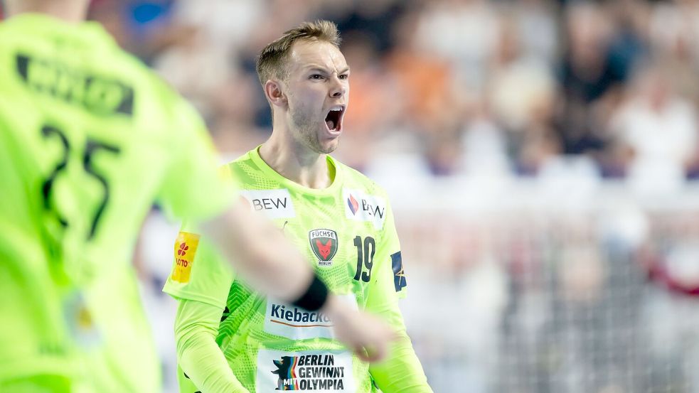 Der beste Spieler der Welt läuft weiterhin für die Füchse auf: Der Däne Mathias Gidsel. (Archivbild) Foto: Marius Becker