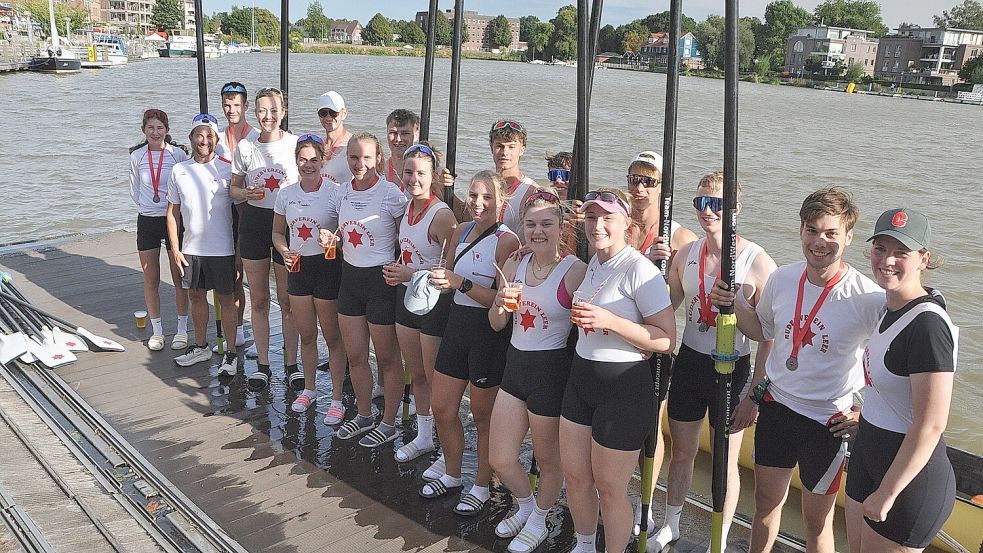 Heimsieg für die Stadtachter: Die prestigeträchtigen Rennen am Sonntagnachmittag entschieden im vergangenen Jahr jeweils die Boote des gastgebenden Rudervereins. Foto: Wolters