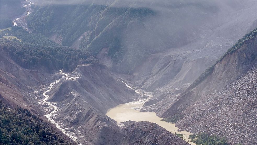 Ein neuer Stausee besorgt die Behörden in China. Foto: Li Jian/XinHua/dpa