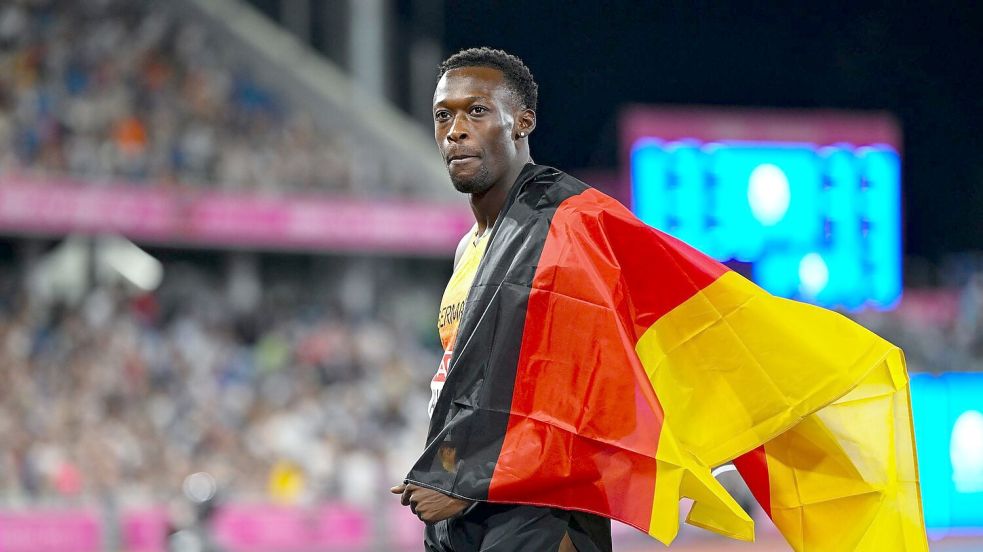 Owen Ansah gewann EM-Gold über 200 Meter. Foto: Sven Hoppe