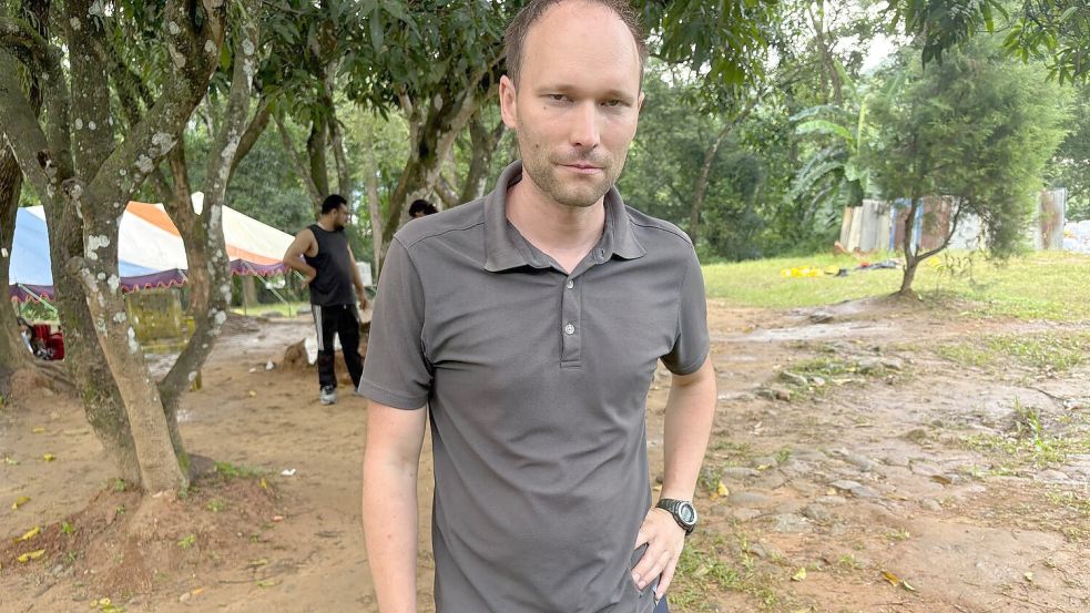 Manuel Münch wurde mit seiner Familie gerettet. Foto: Dirk Godder/dpa