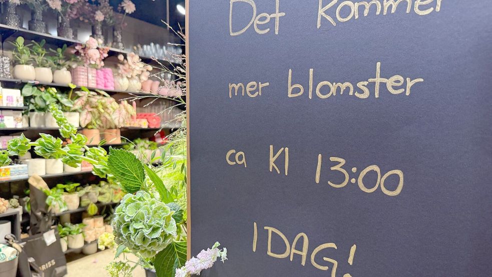 Nachschub ist unterwegs: Noch heute kommen neue Blumen im Laden an. Foto: Julia Wäschenbach