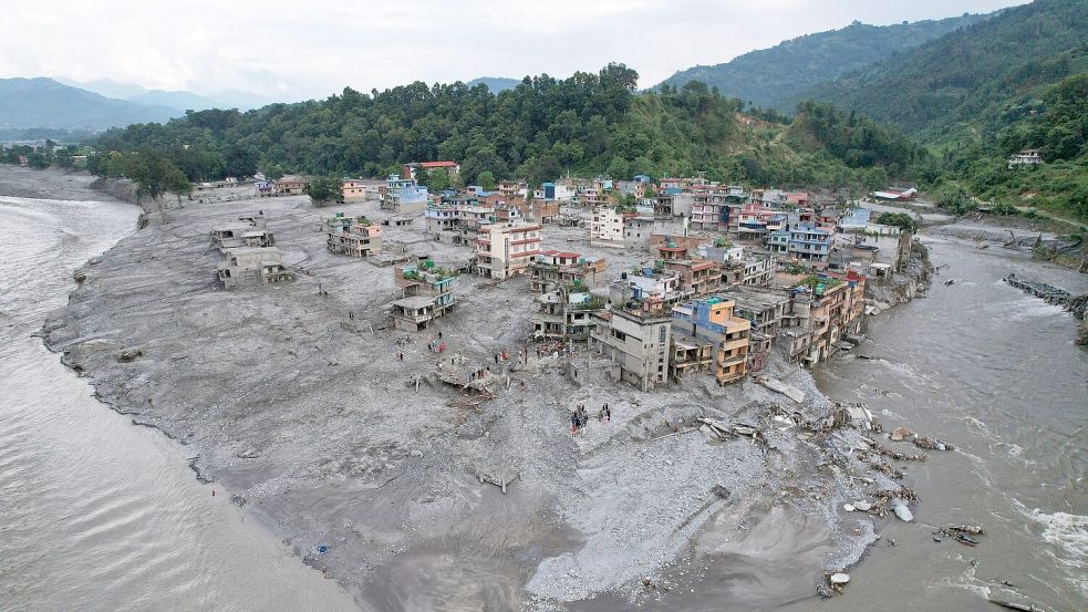 Die Flut hatte ganze Ortschaften verwüstet. Foto: Rajesh Kumar Singh
