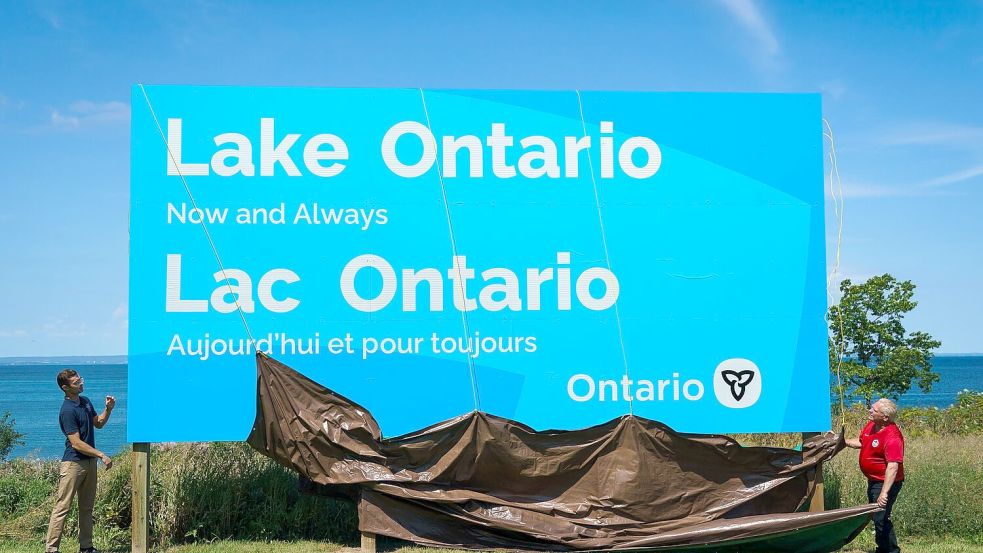 Für Doug Ford ist klar: Der Grenzsee wird immer Lake Ontario heißen. Foto: Keito Newman