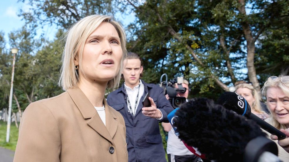 Regierungschefin Kristrún Frostadóttir warb erfolglos für das „Ja“. Foto: Marco Di Marco