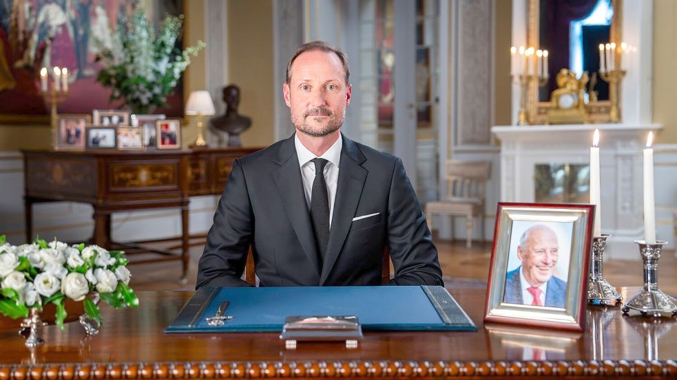 Haakon hielt eine emotionale erste Rede als König. Foto: Heiko Junge