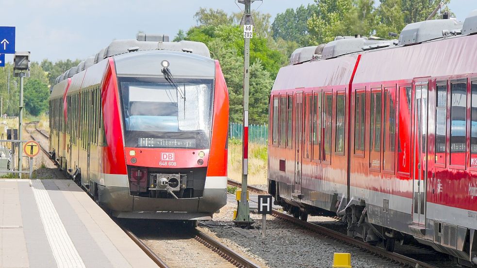 Für jede Zugfahrt fällt in Deutschland eine sogenannte Schienenmaut an. Für den Nahverkehr könnte diese deutlich steigen - eine Klage soll das nun verhindern. (Archivbild) Foto: Soeren Stache/dpa