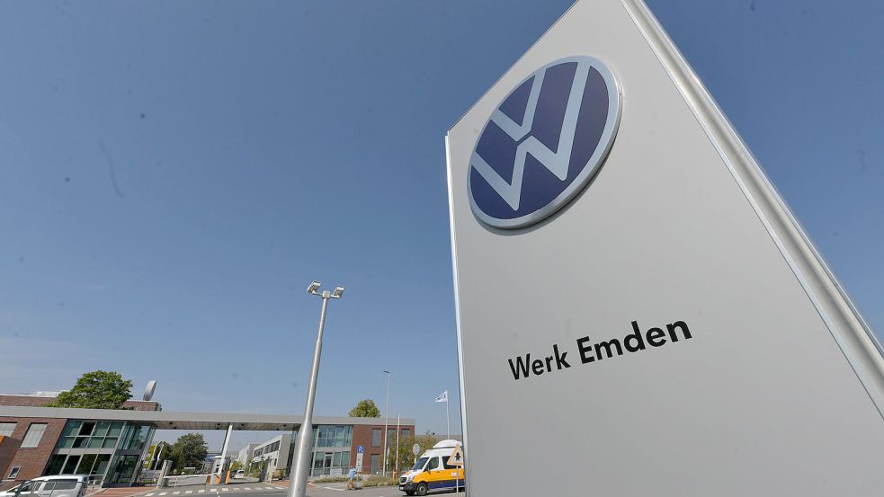 Für das Emder Werk besteht laut VW aktuell „keine wettbewerbsfähige Folgebelegung“. Foto: Klaus Ortgies/Archiv