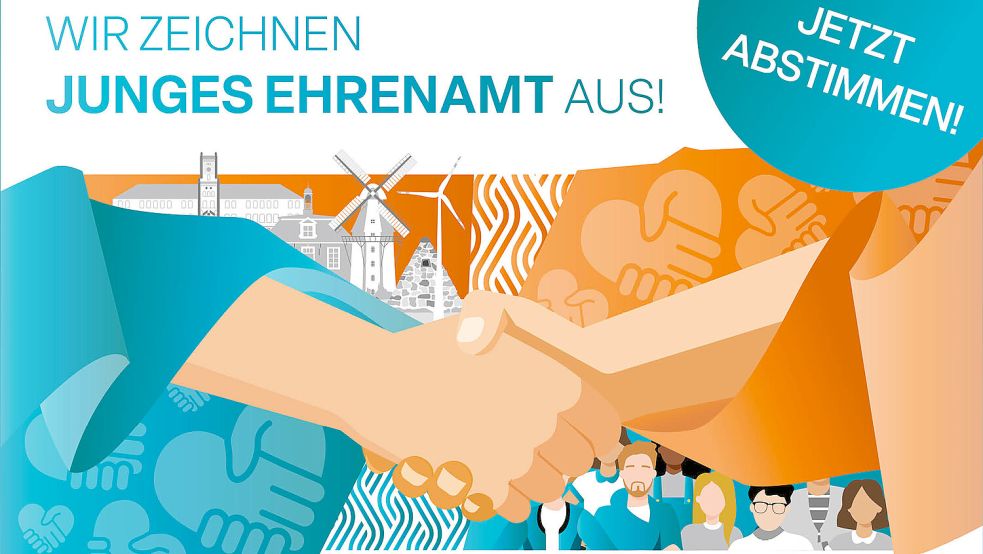 In Zusammenarbeit mit der gemeinnützigen Lotterie „Goldene 7“ aus Aurich rufen die Ostfriesischen Nachrichten, die Ostfriesen Zeitung und Radio Nordseewelle unter dem Titel „Goldene Pyramide“ den mit insgesamt 6000 Euro Preisgeld dotierten Young-People-Award zum vierten Mal aus, der das ehrenamtliche Engagement junger Menschen (30 Jahre alt und jünger) würdigt und auszeichnet. Grafik: Kirsten Schüür