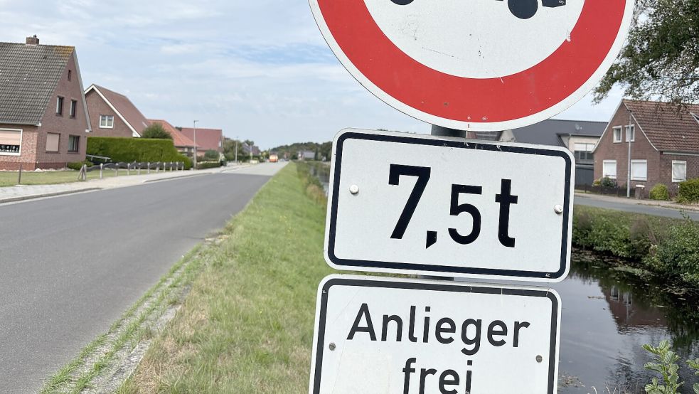 Eine der Straßen ist die 1. Südwieke in Ostrhauderfehn. Fotos: Dirk Hellmers