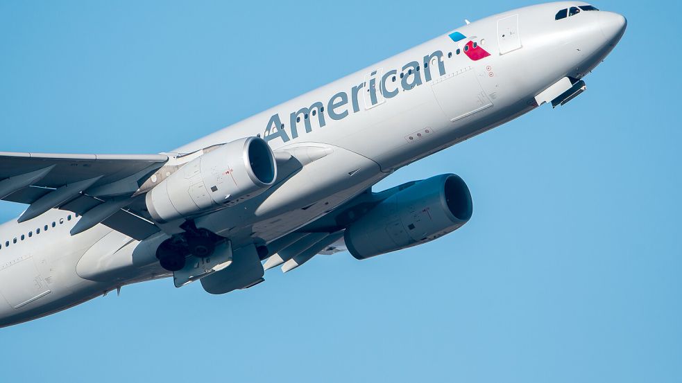 Bei einem Linienflug der Fluggesellschaft American Airlines in den USA kommt es zu einem Zwischenfall. Foto: dpa/Silas Stein