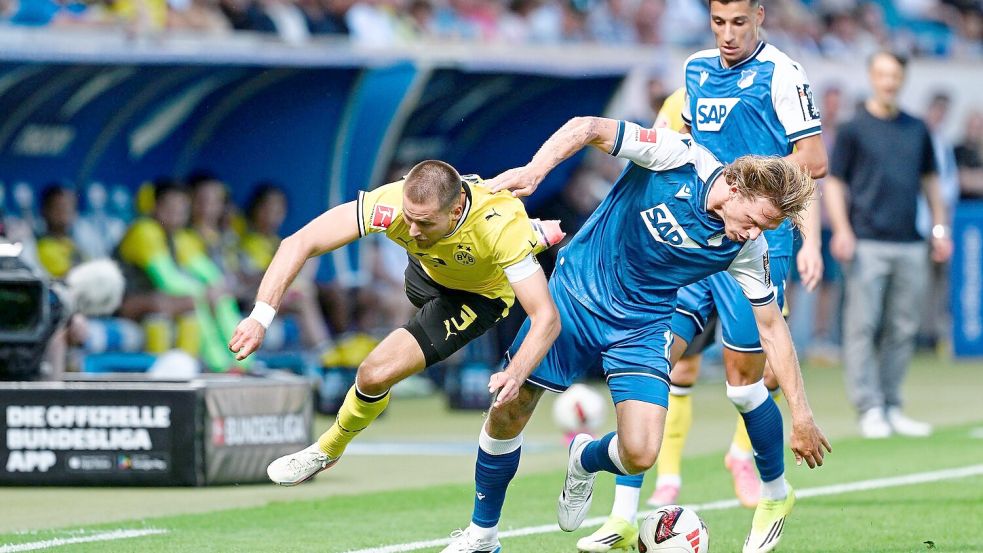Dortmund hatte gegen die TSG zu kämpfen. Foto: Uwe Anspach