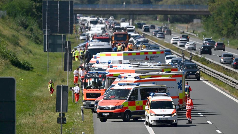 20 Menschen wurden nach Polizeiangaben verletzt. Foto: Markus Zechbauer/zema-medien.de/