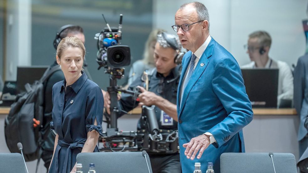 Zwischen der Bundesregierung von Kanzler Friedrich Merz und der EU-Außenbeauftragten Kaja Kallas gab es bereits häufiger Differenzen - unter anderem wegen der Israel-Politik. (Archivbild) Foto: Michael Kappeler/dpa