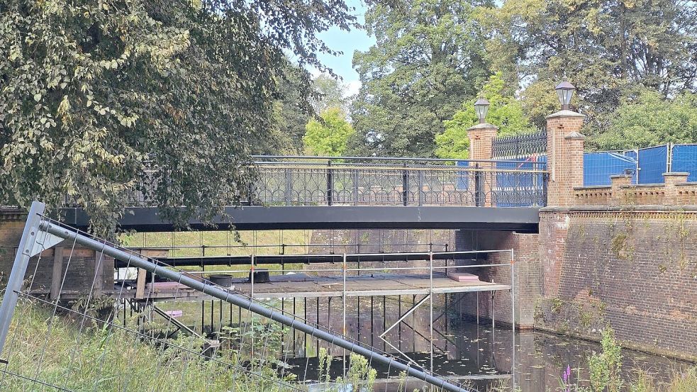 So sieht die Evenburg-Brücke derzeit aus. Foto: Jonas Bothe