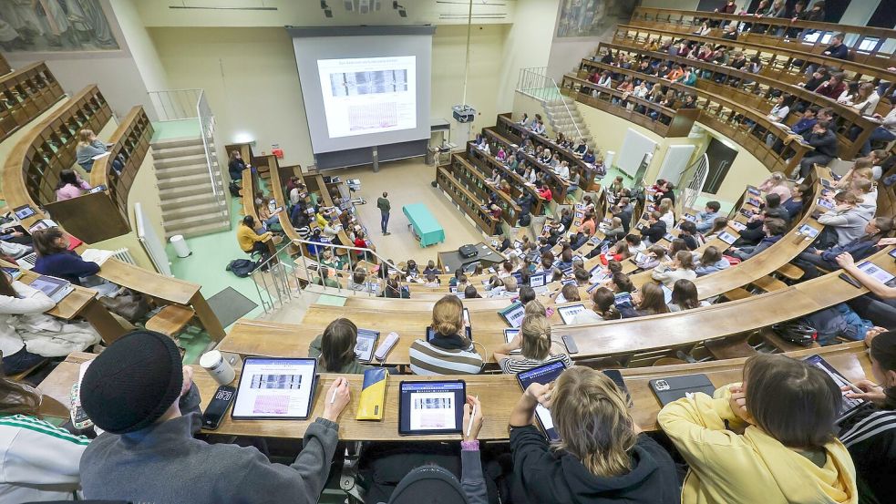 An deutschen Universitäten sind viele ausländische Studierende eingeschrieben. Foto: Jan Woitas