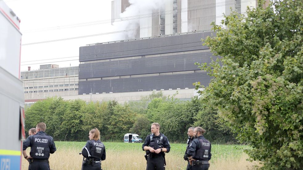 Der Verdächtige wurde in der Nähe eines Kraftwerks gefasst. Foto: Sascha Thelen