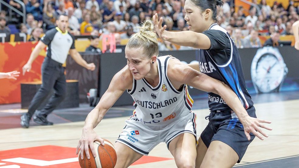 Leonie Fiebich führte das deutsche Team mit ihrer Präsenz wieder an. Foto: Andreas Gora