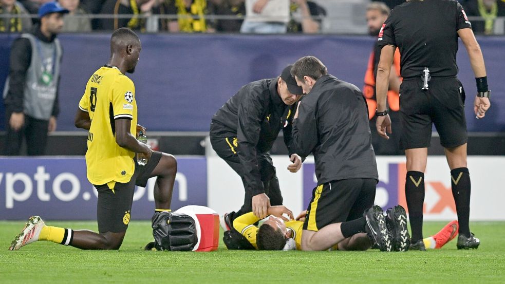 Karetsas musste erst behandelt und dann ausgewechselt werden. Foto: Bernd Thissen/dpa
