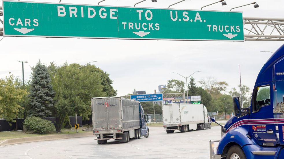 Die USA und Kanada sind wirtschaftlich eng miteinander verbunden (Archivbild) Foto: Dax Melmer