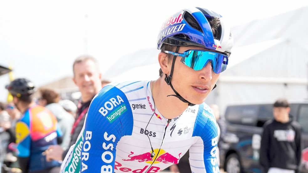 Florian Lipowitz hat beim Giro della Toscana sein Comeback gefeiert. (Archivbild) Foto: Nicolás Carvalho Ochoa/dpa