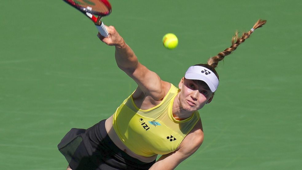 Jelena Rybakina wird die neue Nummer eins der Tennis-Welt. Foto: Kirsty Wigglesworth