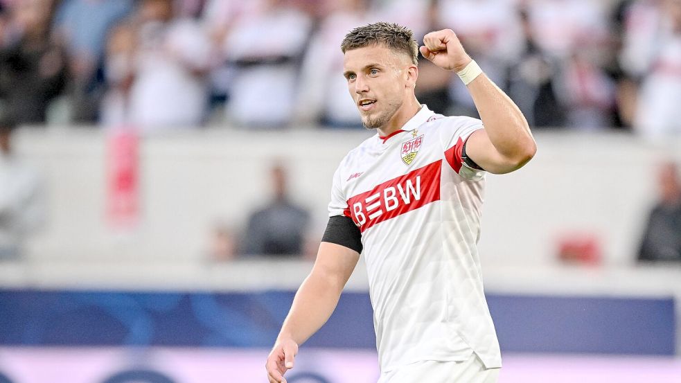 Ermedin Demirovic brachte den VfB Stuttgart mit drei Treffern auf die Siegerstraße. Foto: Harry Langer