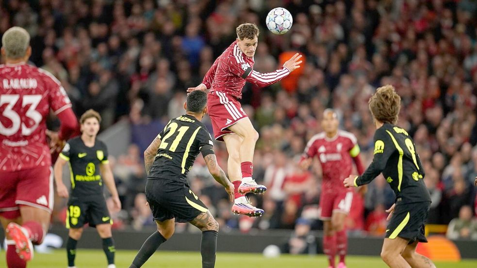 Florian Wirtz (M) gewann mit dem FC Liverpool. Foto: Dave Thompson