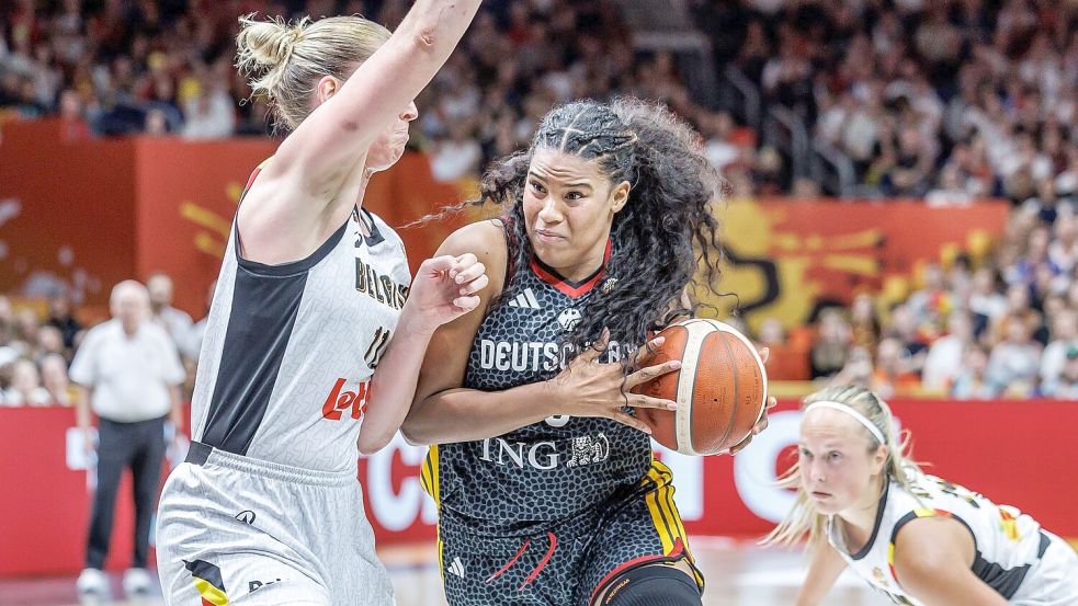 Nyara Sabally und die deutschen Basketballerinnen haben Geschichte geschrieben. Foto: Andreas Gora