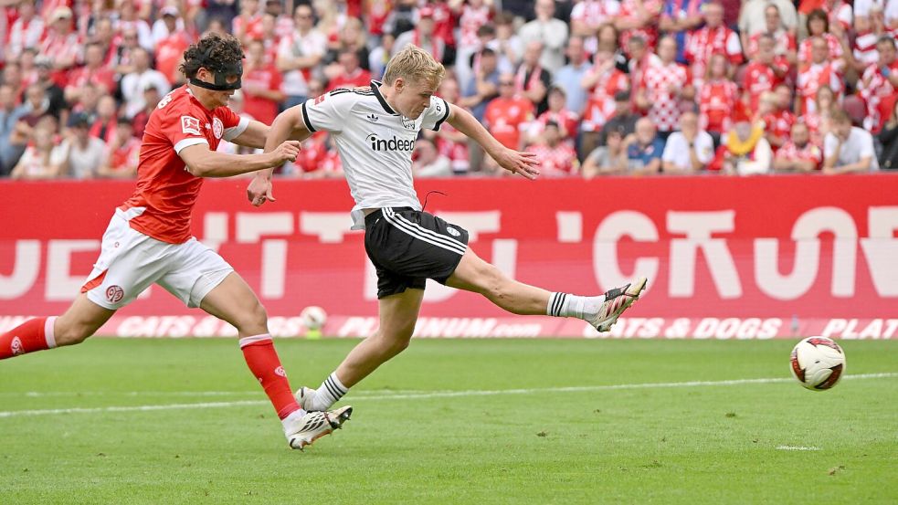 Jonathan Burkardt traf an seiner alten Wirkungsstätte. Foto: Torsten Silz