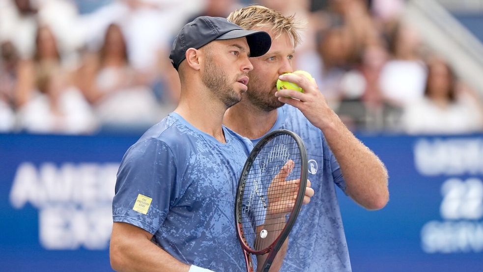 Kevin Krawietz (r) und Tim Pütz verlieren das US-Open-Finale Foto: Kirsty Wigglesworth