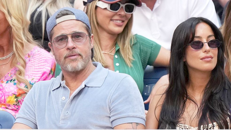 Schauspieler Brad Pitt verfolgte das Finale auf der Tribüne. Foto: Kirsty Wigglesworth