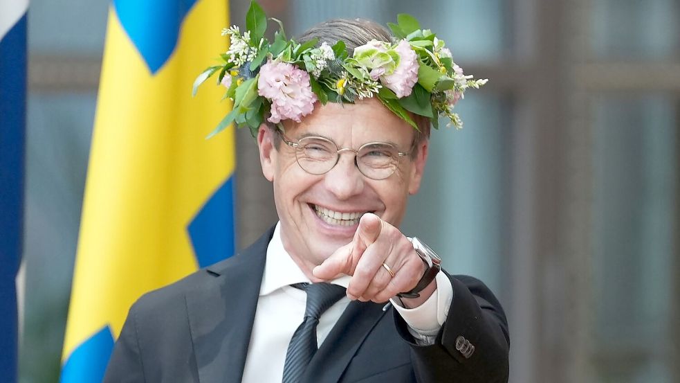 Will Regierungschef bleiben: der Konservative Ulf Kristersson. (Archivbild) Foto: Marius Burgelman