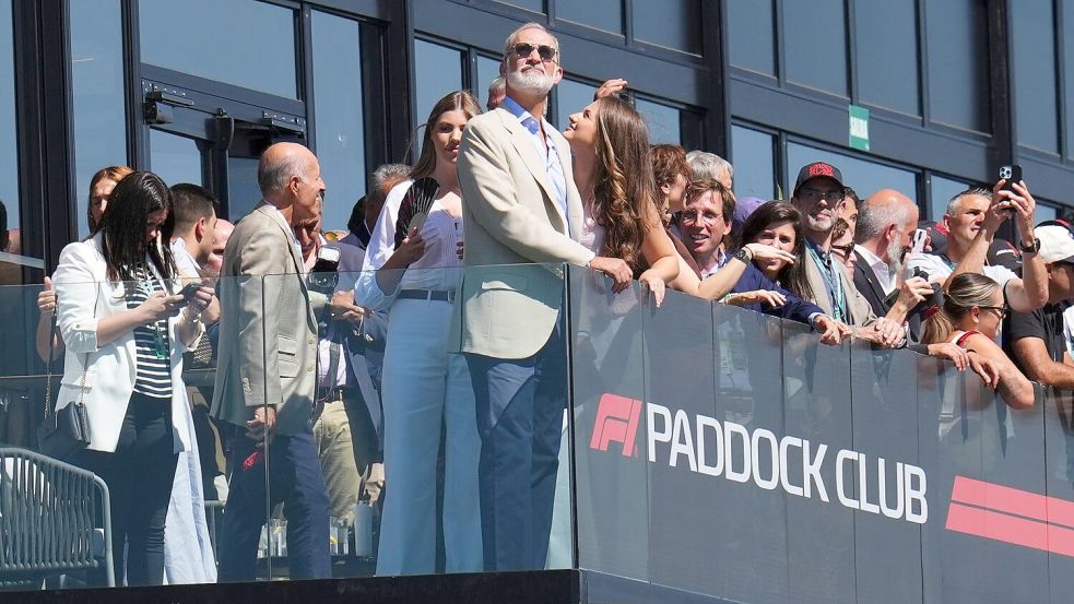 Auch der König wollte sich die Rückkehr der Formel 1 nach Madrid nicht entgehen lassen. Foto: Manu Fernandez