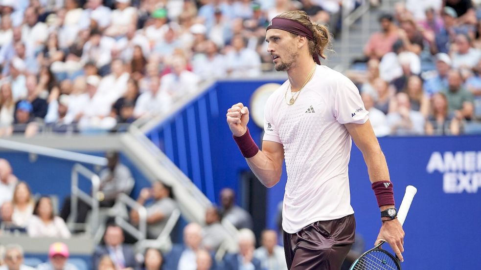 Alexander Zverev bejubelt seinen zweiten Grand-Slam-Titel. Foto: Frank Franklin II