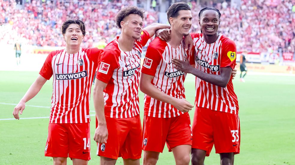 Der SC Freiburg ist mit drei Siegen zum Saisonstart so gut wie noch nie. Foto: IMAGO/Fotostand / Hettich