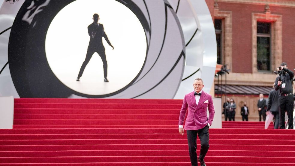 Mit „Keine Zeit zu sterben“ (2021) verabschiedete sich Daniel Craig von der James-Bond-Rolle. (Archivbild) Foto: Matt Dunham/AP/dpa