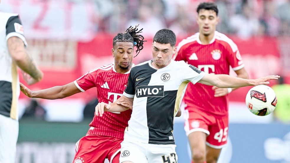 Wenige Wochen nach dem Bundesliga-Debüt schon zur Nationalelf? Felix Keidel. (r) Foto: Uwe Anspach/dpa