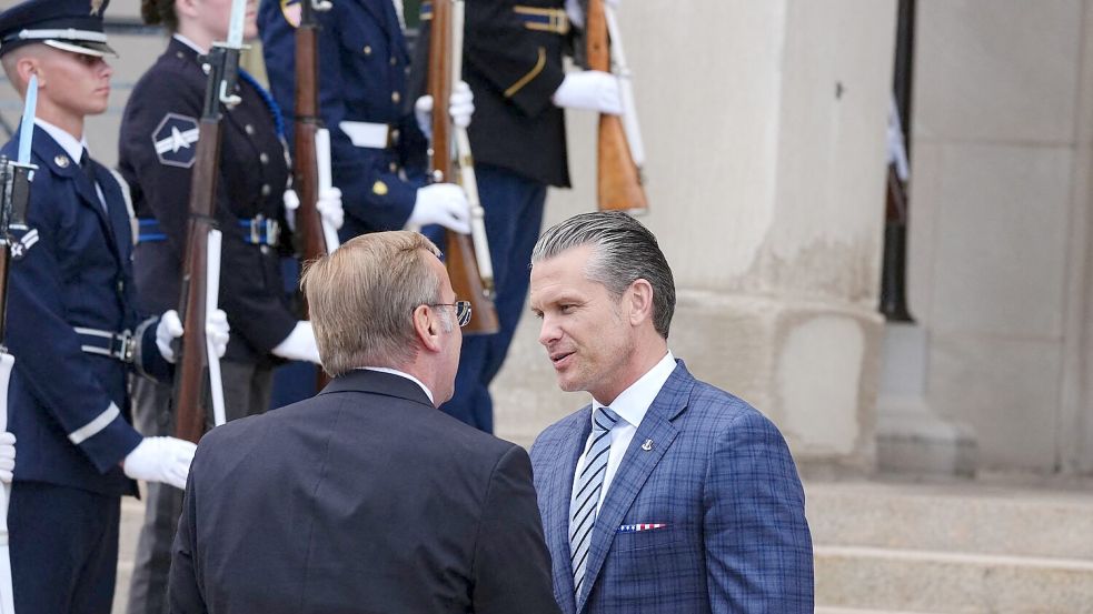 Pistorius trifft Hegseth im Pentagon Foto: Kay Nietfeld/dpa