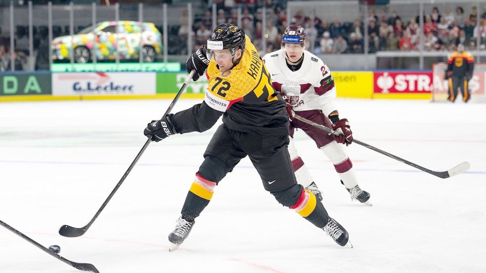 Mit Dominik Kahun kehrt ein Nationalspieler und früherer NHL-Profi in die DEL zurück. (Archivbild) Foto: Claudio Thoma