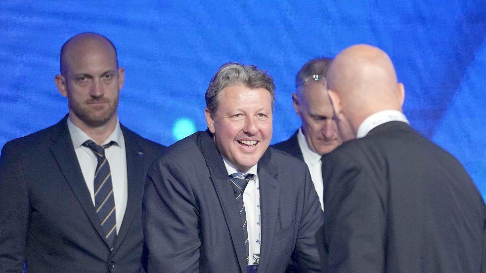 Fis-Präsident Ospelt bei der Wahl in Belgrad. (Archivbild) Foto: Darko Vojinovic