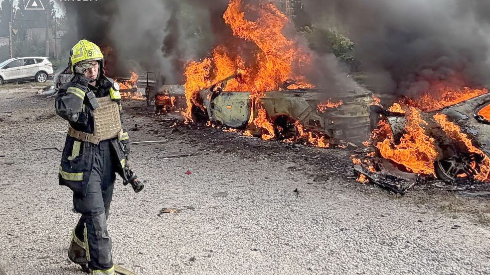 Russland hat auch die ukrainische Hauptstadt Kiew erneut mit Drohnen angegriffen. Foto: Uncredited