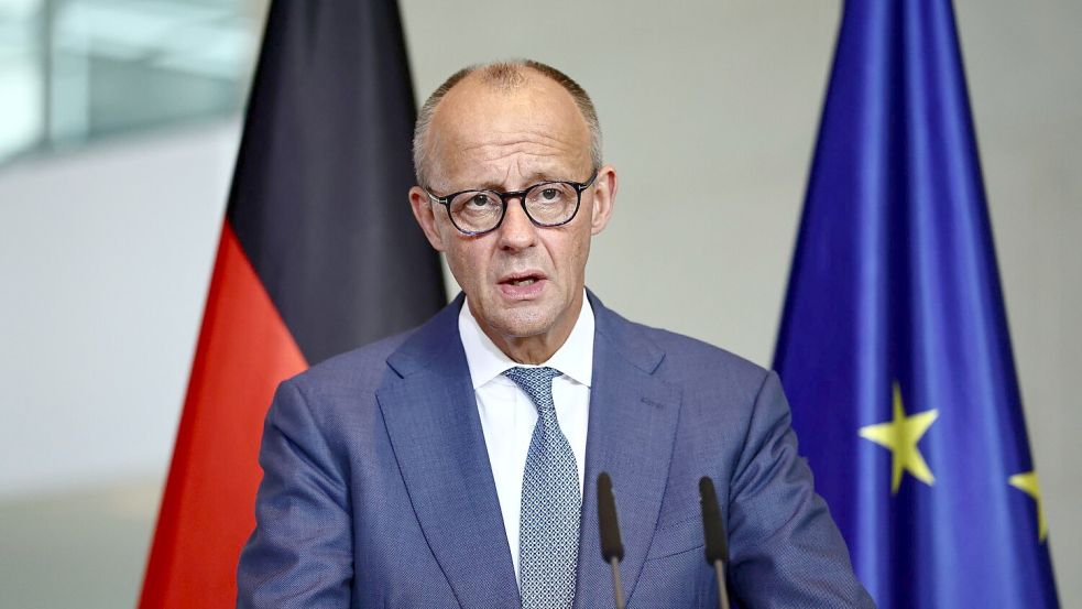 Entlastung für Merz nach wochenlangem Druck durch eine Erklärung der Ministerpräsidenten Foto: Christoph Soeder/dpa